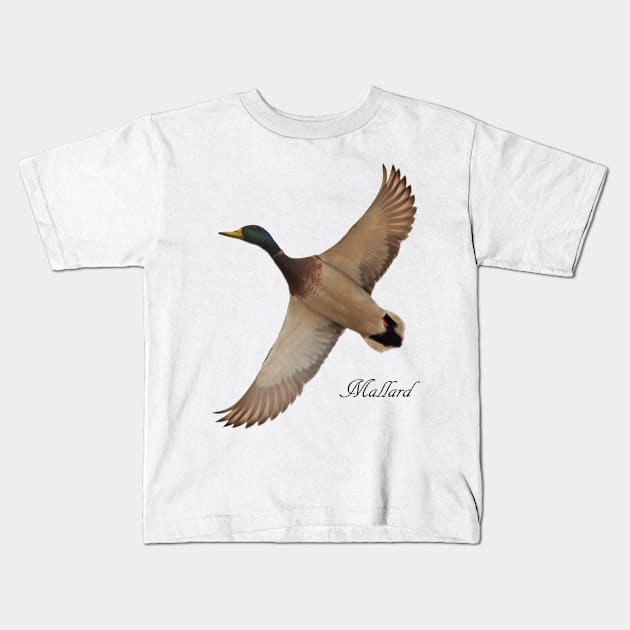 Mallard Kids T-Shirt by Whisperingpeaks